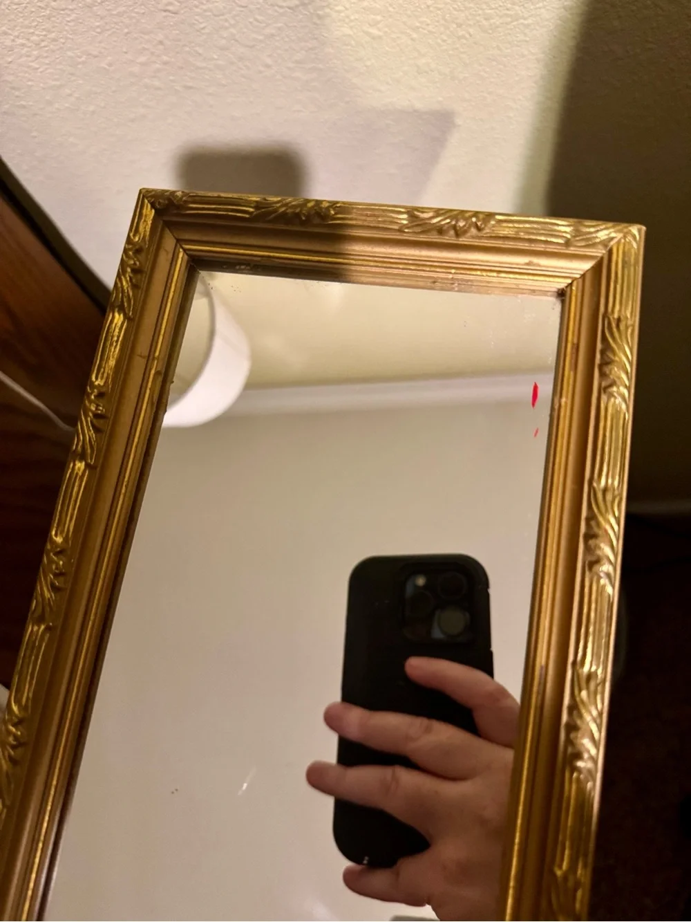 Gold Rectangular Wall Mirror